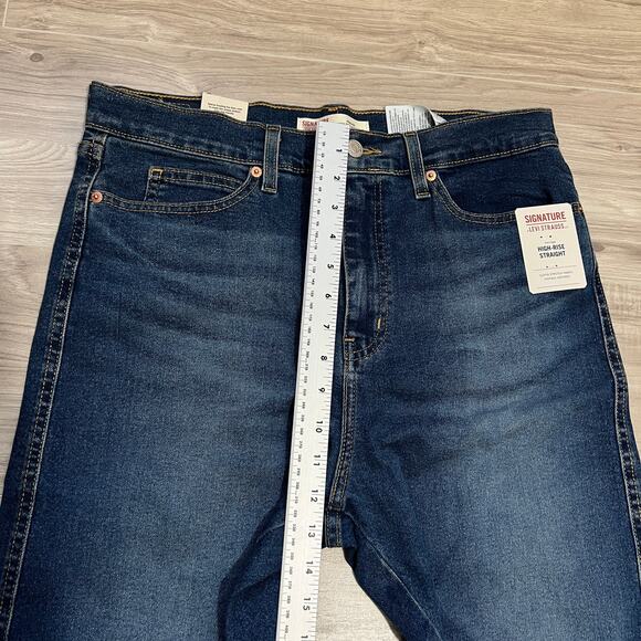 Levi Strauss Signature Women Heritage HighRise Straight VintageInspired Jeans 12 - Picture 4 of 12